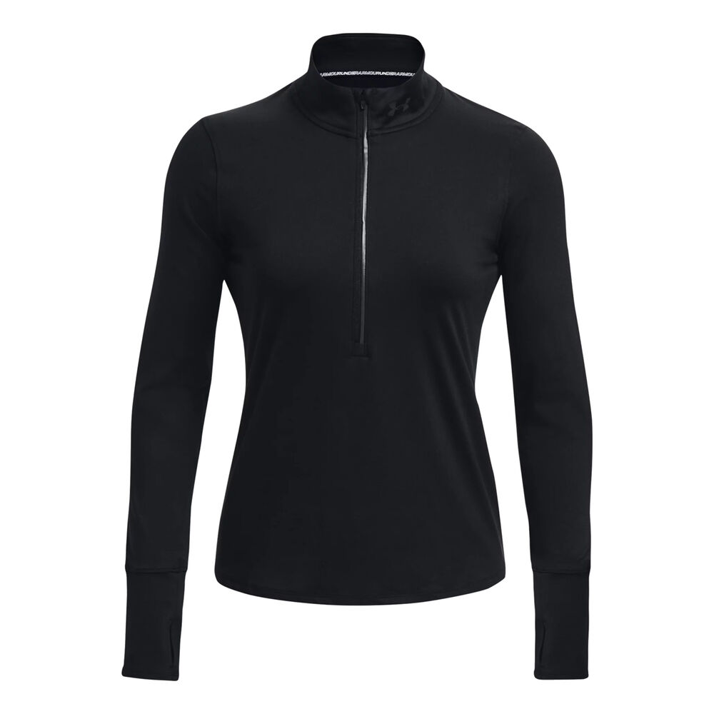 Under Armour Qualifier Run Half-Zip Camiseta De Manga Larga Mujeres - Negro