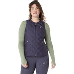 Ropa ASICS ASICS Nagino Padded Gilet Chalecos Para Correr Mujeres-Azul-gris