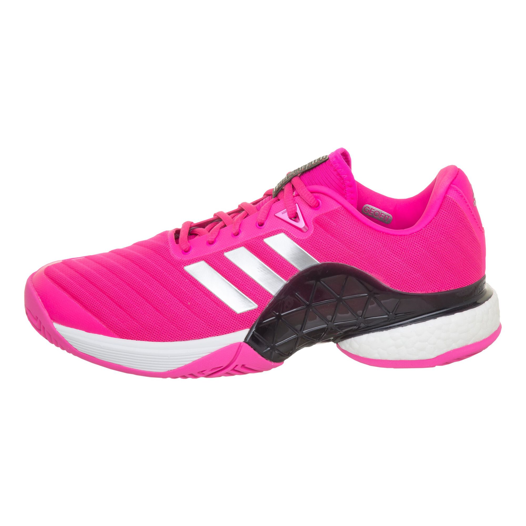 adidas Barricade 2018 Boost Zapatilla Todas Las Superficies Hombres Rosa, Blanco compra Tennis-Point