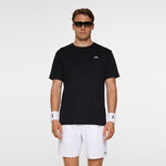 Ropa JLindeberg JLindeberg Ade Camiseta De Manga Corta Hombres-Negro