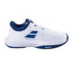 Zapatillas de tenis Babolat Babolat SFX 4 Zapatilla Tierra Batida Hombres-Blanco,Azul Oscuro