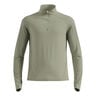 Zeroweight Warm Mid Layer 1/2 Zip Camiseta De Running Hombres-Oliva