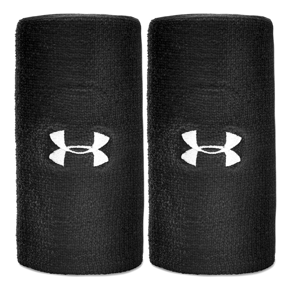 Under Armour 6in Performance Cinta para sudor Pack de 2 Unisex - negro, blanco