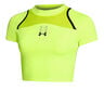 Run Anywhere Crop Camiseta De Running Mujeres-Verde,Negro
