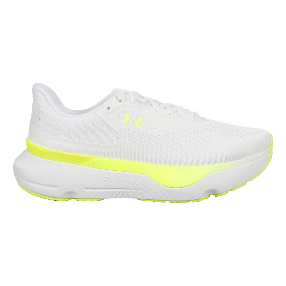 Under Armour Infinite Pro 2 Zapatilla Neutral Mujeres - Blanco, Amarillo Neón