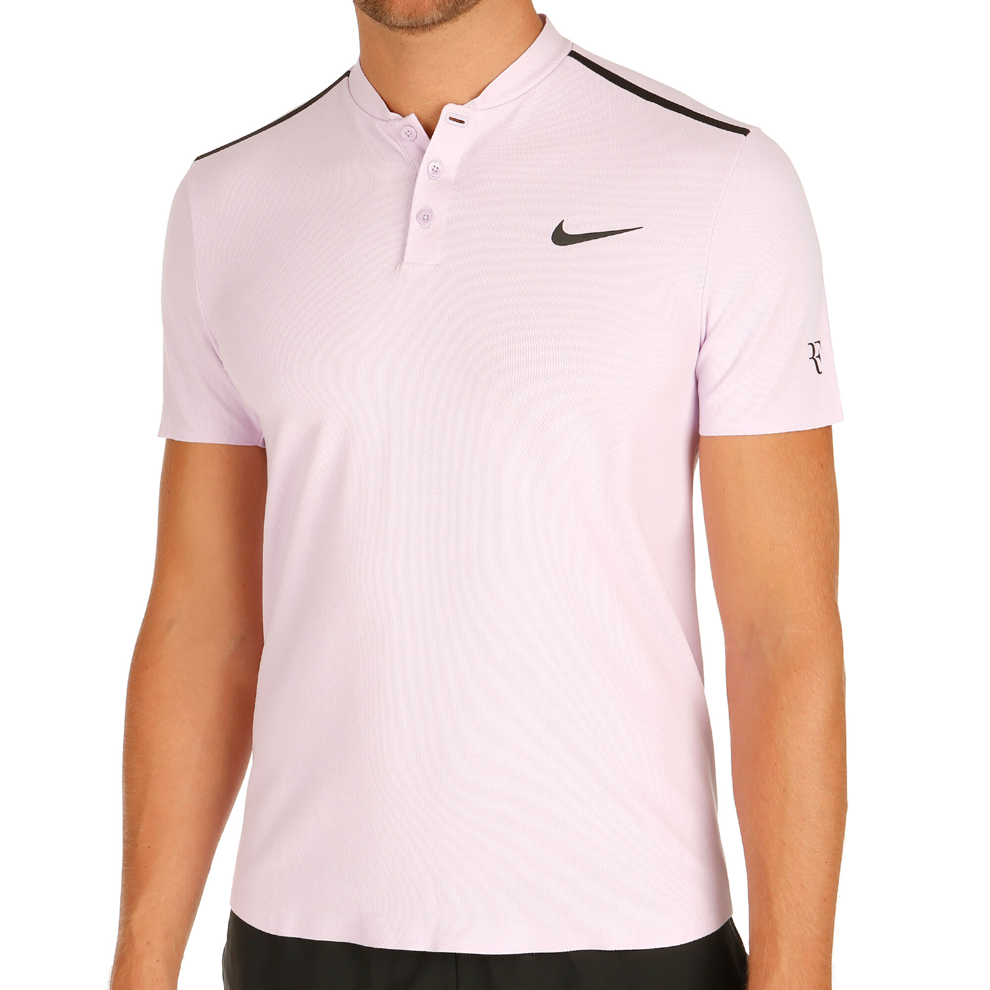 pulgar director constantemente Nike Court Advantage Roger Federer Polo Hombres - Morado, Negro compra  online | Tennis-Point