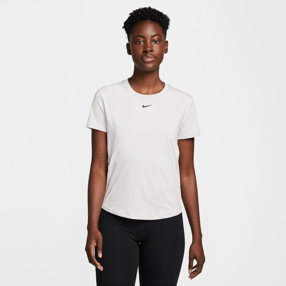 Nike One Classic Dri-Fit Camiseta De Manga Corta Mujeres-Blanco