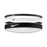 Nike Flex Classic Mixed Cinta Para El Pelo Pack De 3-Negro,Blanco