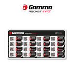 Accesorios para raquetas Gamma Gamma Gamma Racket Info Internationale Version Adhesivo De Cuerda Pack De 16-Negro