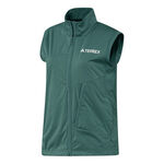 Ropa adidas adidas Terrex XPR Softshell Chalecos para correr Mujeres-verde