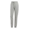 Essentials Linear French Terry Cuffed Pantal&oacute;n De Entrenamiento Mujeres-Gris Claro,Blanco