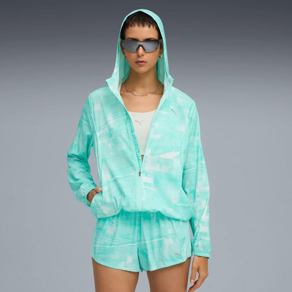 Puma Velocity AOP Woven Chaqueta Para Correr Mujeres - Verde