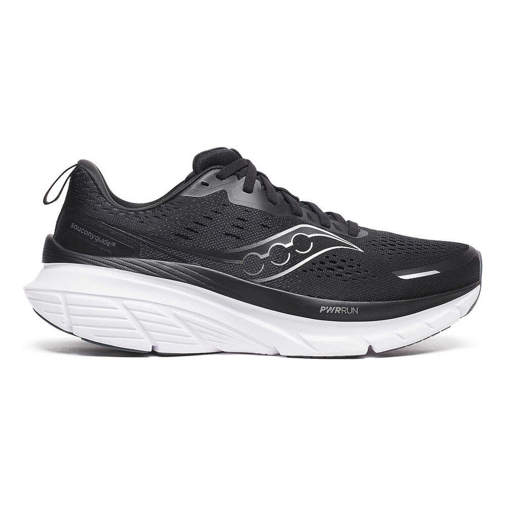 Saucony Guide 18 Wide Zapatilla De Estabilidad Hombres - Negro, Blanco