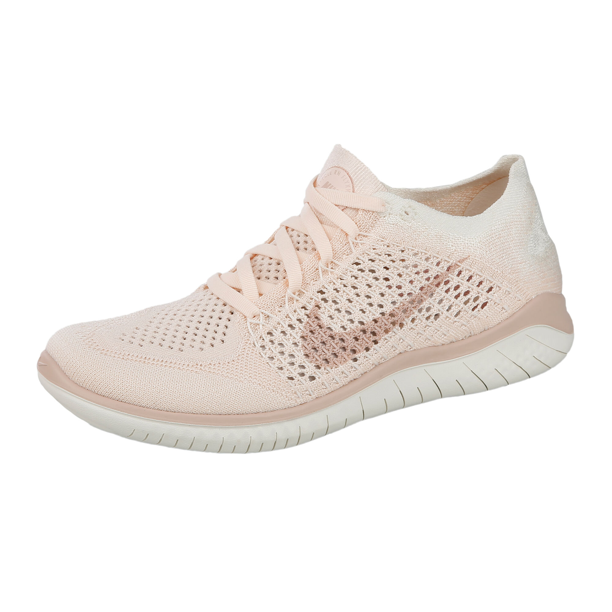 Nike Free Run Flyknit 2018 Zapatilla De Entrenamiento Mujeres Crema, Rosa compra |