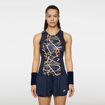 Ropa JLindeberg JLindeberg Miria Printed Camiseta De Tirantes Mujeres-Azul Oscuro,Naranja