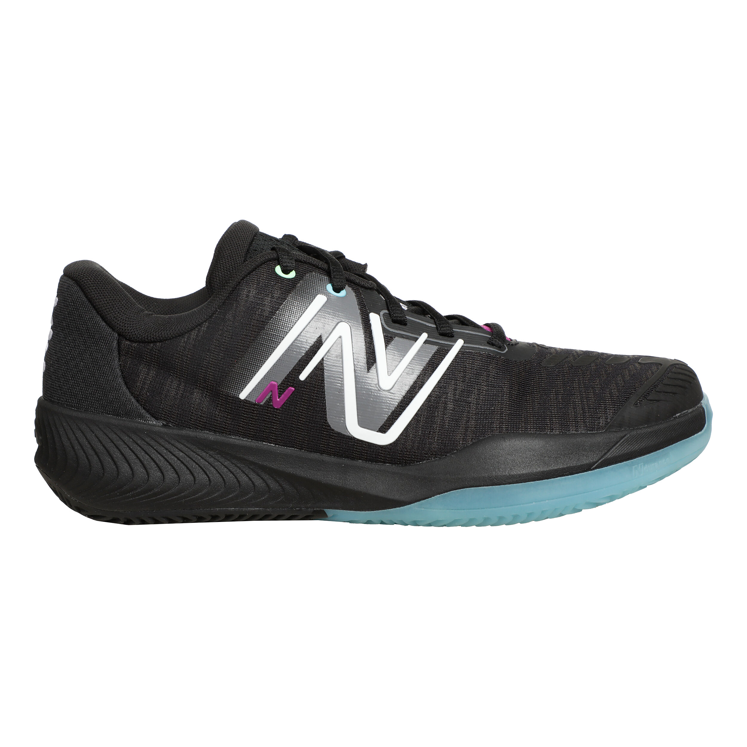 996 Zapatilla Tierra Batida Hombres Negro Turquesa