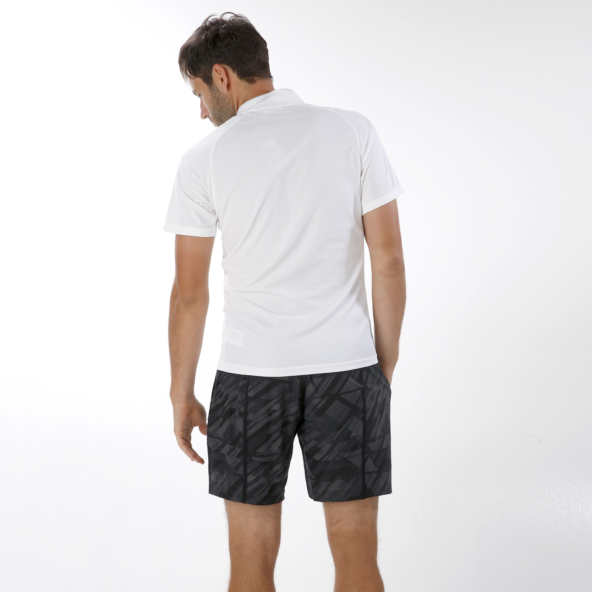 ROPA PADEL HOMBRE SHORT ADIDAS PRINTED NEGRO-GRIS