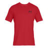 Sportstyle Left Chest Camiseta De Manga Corta Hombres-Rojo,Negro