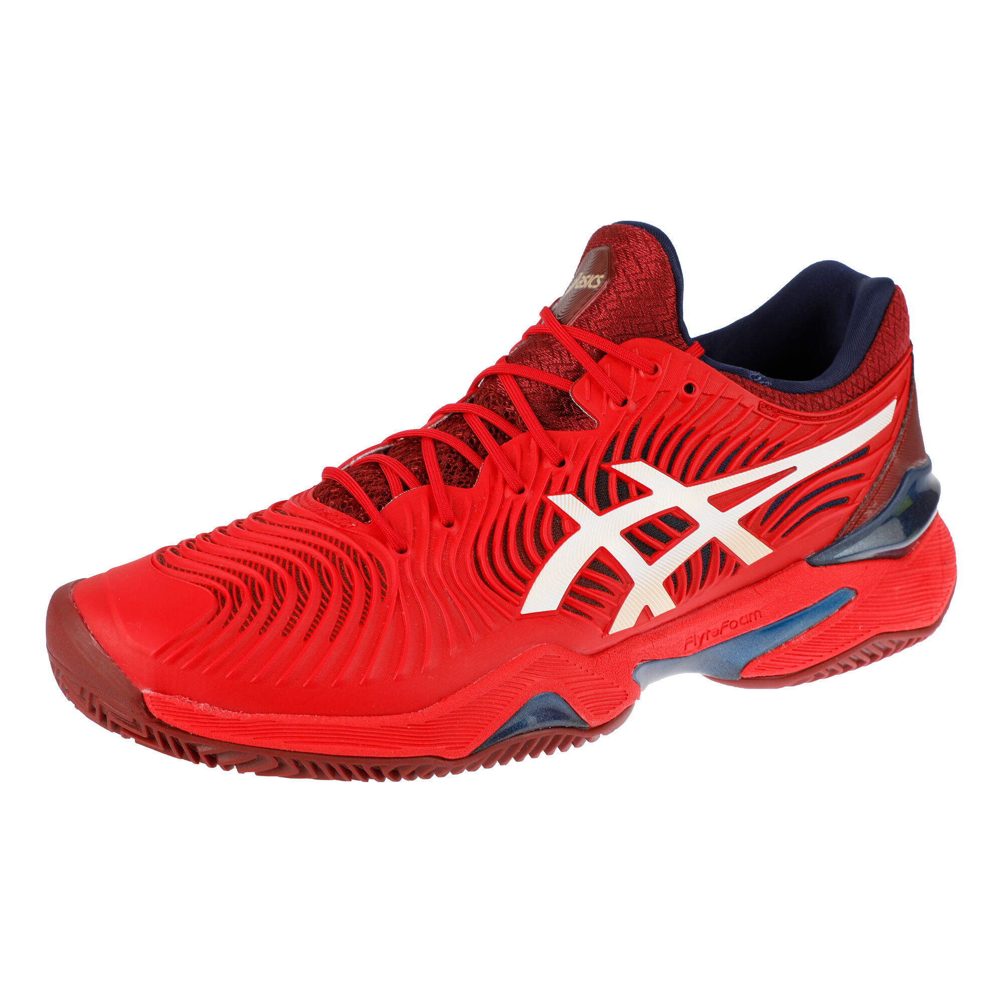 Asics Court FF 2 Clay Zapatilla Tierra Batida Hombres Rojo Blanco