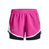 Fly By 2.0 2in1 Shorts Mujeres-Rosa,Blanco