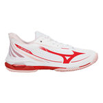 Zapatillas de tenis Mizuno Mizuno Wave Exceed Tour 7 Zapatilla tierra batida Mujeres - blanco, rojo