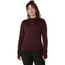Road Winter Seamless Camiseta de running Mujeres - rojo oscuro, 