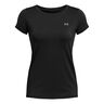 Heatgear Camiseta de manga corta Mujeres - negro, plateado