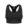 Seamless Medium Padded Sport Sujetador deportivo Mujeres-negro