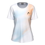 Ropa HEAD HEAD Tie-Break II Camiseta de manga corta Mujeres - albaricoque, blanco