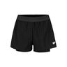 Teamline 2in1 Shorts Mujeres - negro