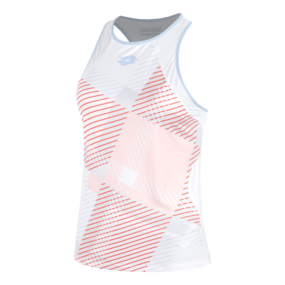Lotto Tech IV D1 Camiseta De Tirantes Mujeres - Rosa, Blanco
