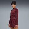 Velocity Cloudspun 1/4 Zip Camiseta De Running Mujeres-Rojo