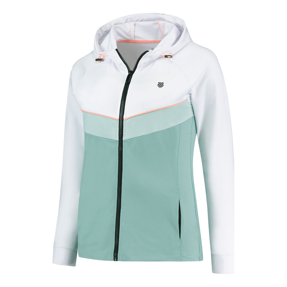K-Swiss Hypercourt Tracksuit Jacket Chaqueta De Entrenamiento Mujeres - Color Petróleo, Blanco