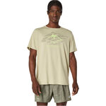 Ropa ASICS ASICS Fujitrail Logo Camiseta De Running Hombres-Verde