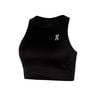 Court Crop Camiseta De Tirantes Mujeres-Negro