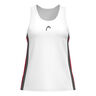 Club 25 Tech Camiseta De Tirantes Mujeres-Blanco,Rojo