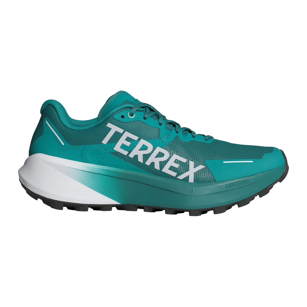 adidas Terrex Agravic 3 Zapatilla Trail Hombres-Verde,Gris