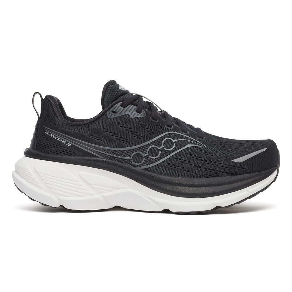 Saucony Hurricane 25 Wide Zapatilla De Estabilidad Hombres - Negro, Blanco
