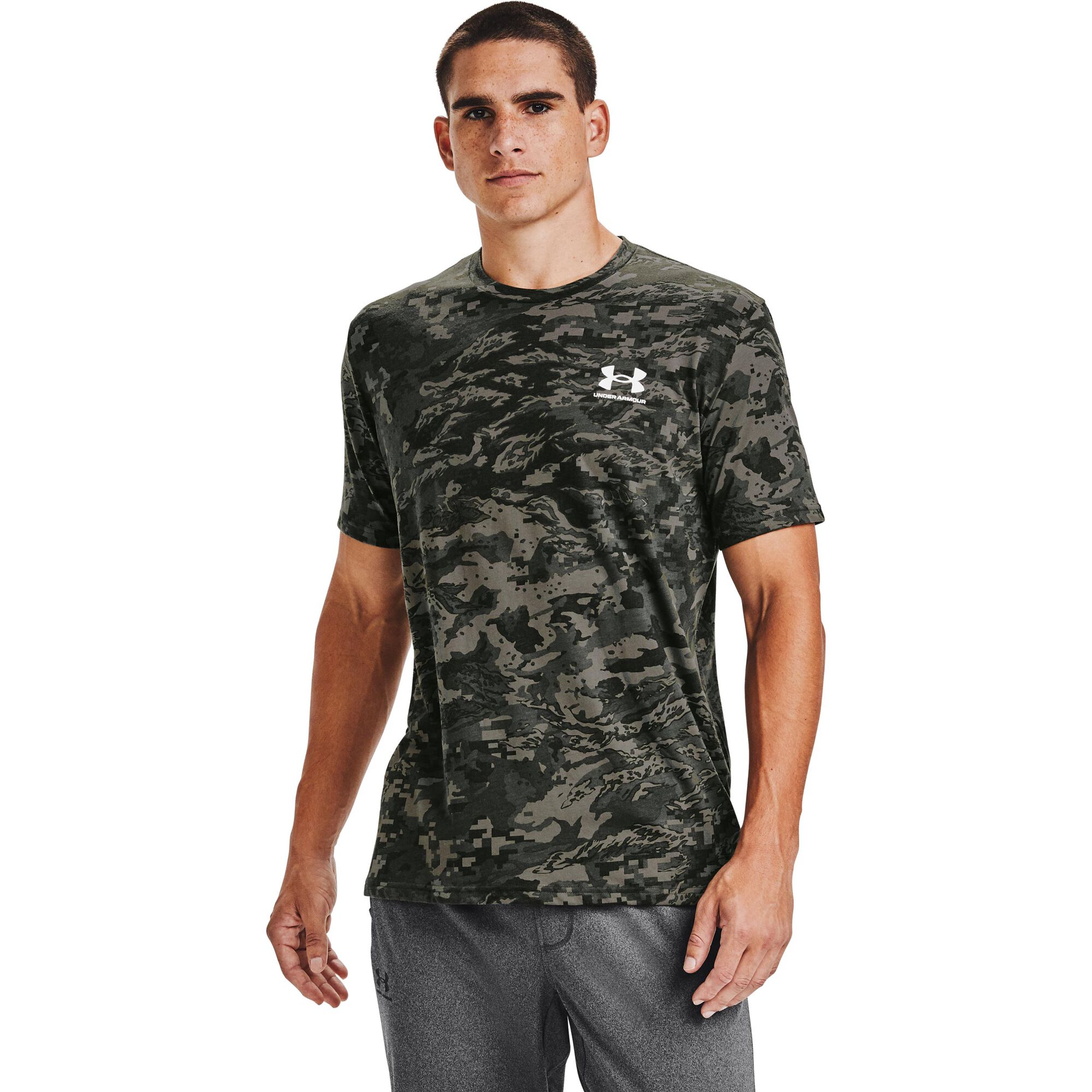 Under Armour ABC Camo Camiseta Manga Corta Hombres - Gris, Verde compra | Tennis-Point