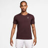Court Dri-FIT Advantage Camiseta de manga corta Hombres - rojo oscuro, blanco