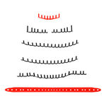 Accesorios para raquetas Babolat Babolat Pure Strike 100 Juego de cintas con ojales 