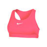 Swoosh MED Support Bra Sujetador Deportivo Mujeres-Rosa,Blanco