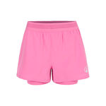 Ropa de tenis Quiet Please Quiet Please Rematch 2in1 Shorts Mujeres - rosa, blanco