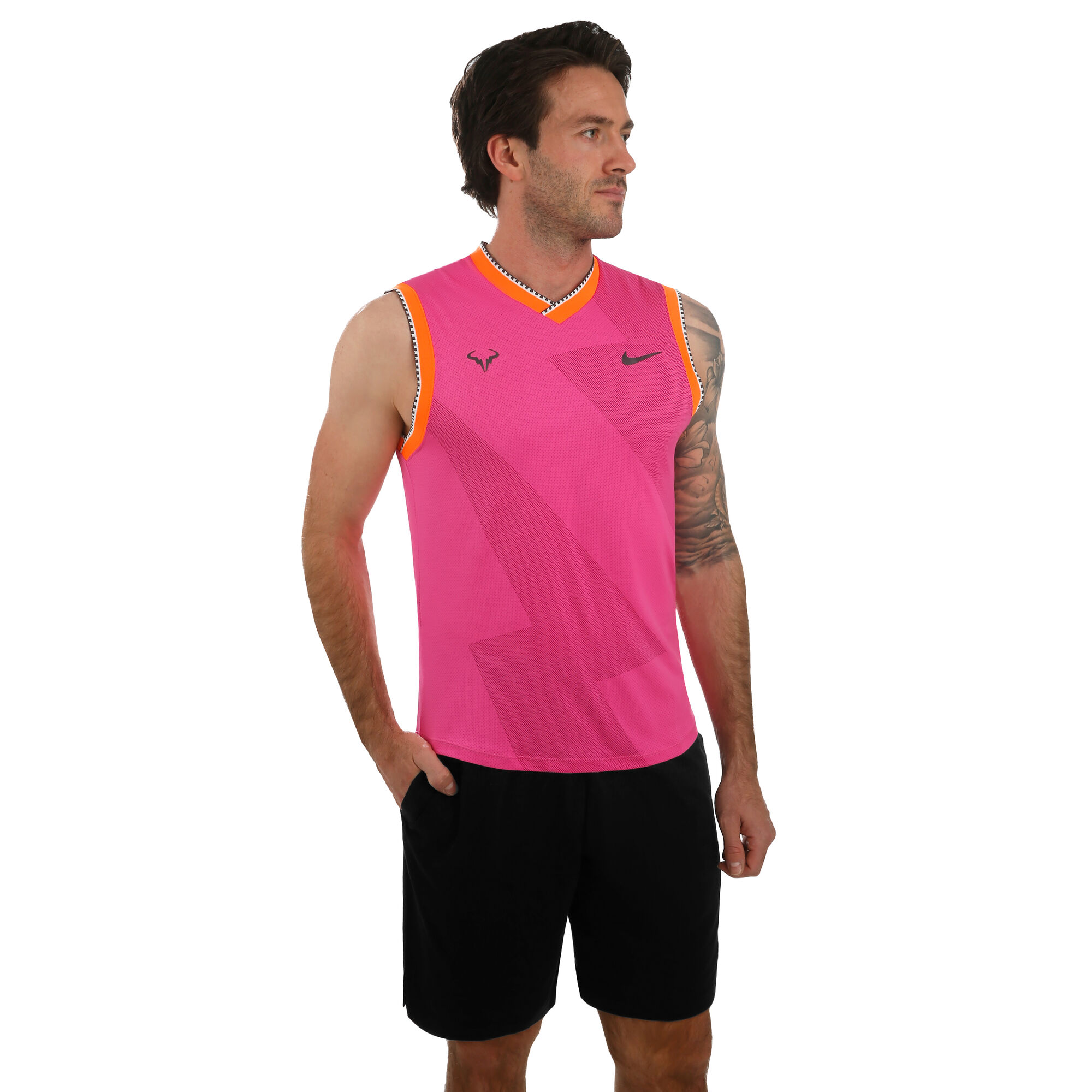 Elección películas métrico Nike Rafael Nadal Court Aeroreact Camiseta De Tirantes Hombres - Rosa, Gris  compra online | Tennis-Point