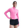 Swift Half-Zip Camiseta De Running Mujeres-Rosa,Plateado