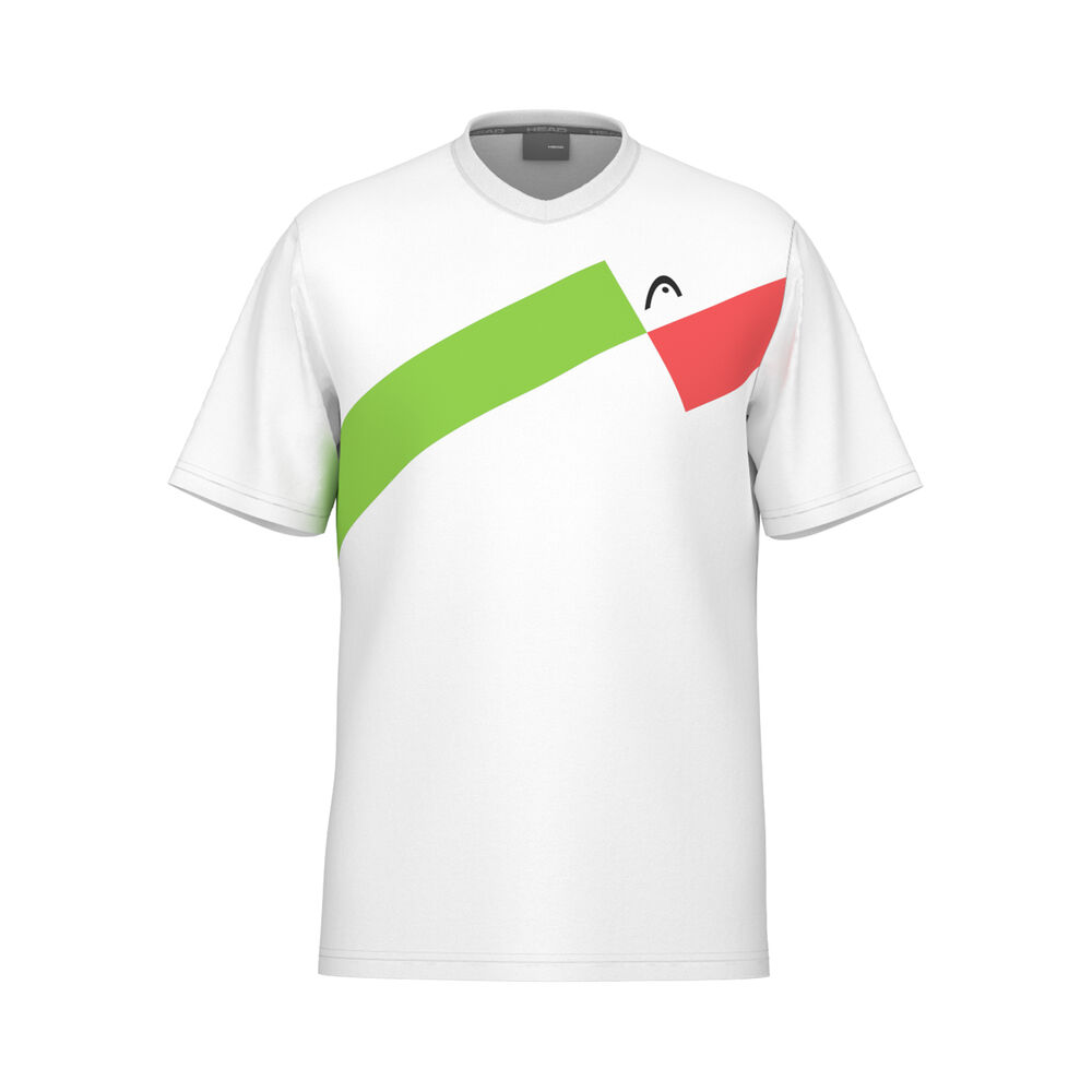 HEAD Topspin Camiseta De Manga Corta Chicos-Rojo,Blanco