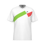 Ropa HEAD HEAD Topspin Camiseta De Manga Corta Chicos-Rojo,Blanco