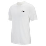 Ropa Nike Nike Sportswear Club Camiseta De Manga Corta Hombres-Blanco,Negro