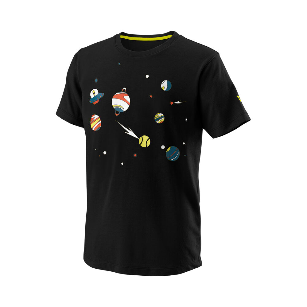 Wilson Planetary Tech Camiseta De Manga Corta Chicos - Negro, Multicolor