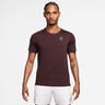 Court Dri-FIT Advantage Camiseta de manga corta Hombres - rojo oscuro, blanco